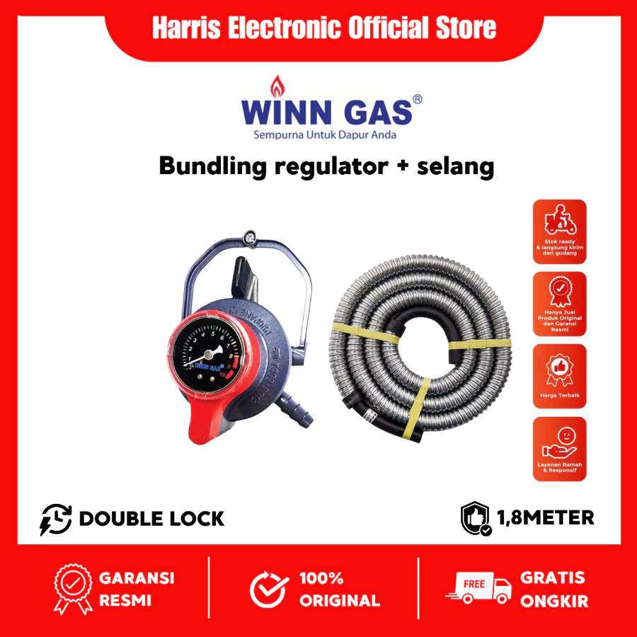 PAKET HEMAT!! WINN GAS / SUPERLOCK REGULATOR